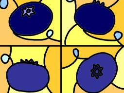 Blueberry Coloring Printable Page